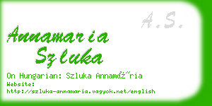 annamaria szluka business card